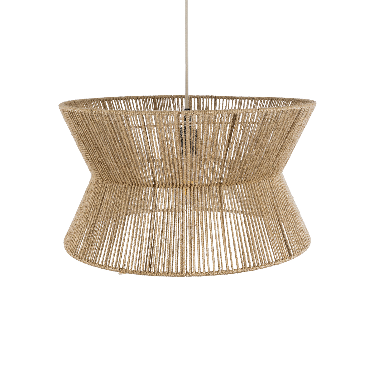 LEDTM® BISBEE 02204 Boho Κρεμαστό Φωτιστικό Οροφής με Ντουί 1 x E27 AC 220-240V IP20 - Μπεζ - Μ50 x Π50 x Υ28cm - Image 7