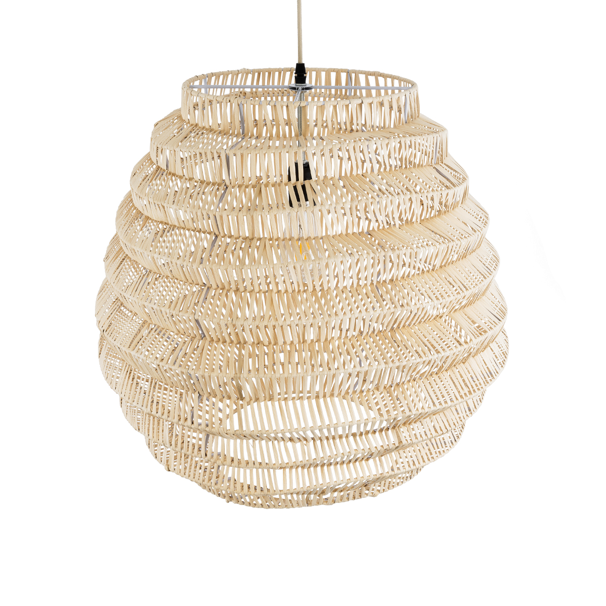 LEDTM® OREGON 02206 Boho Κρεμαστό Φωτιστικό Οροφής με Ντουί 1 x E27 AC 220-240V IP20 - Μπεζ - Μ60 x Π60 x Υ56cm - Image 7