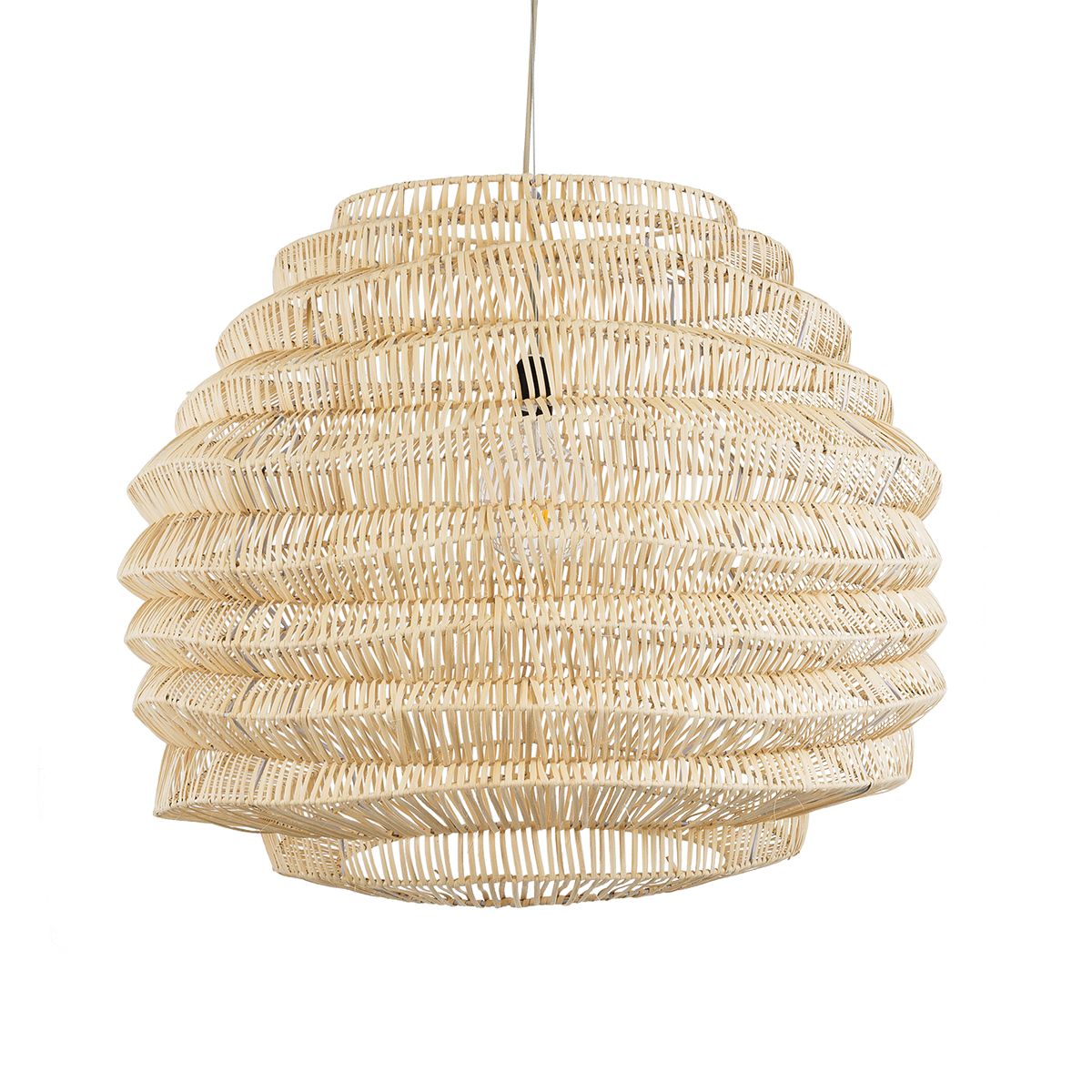 LEDTM® OREGON 02207 Boho Κρεμαστό Φωτιστικό Οροφής με Ντουί 1 x E27 AC 220-240V IP20 - Μπεζ - Μ80 x Π80 x Υ65cm - Image 5