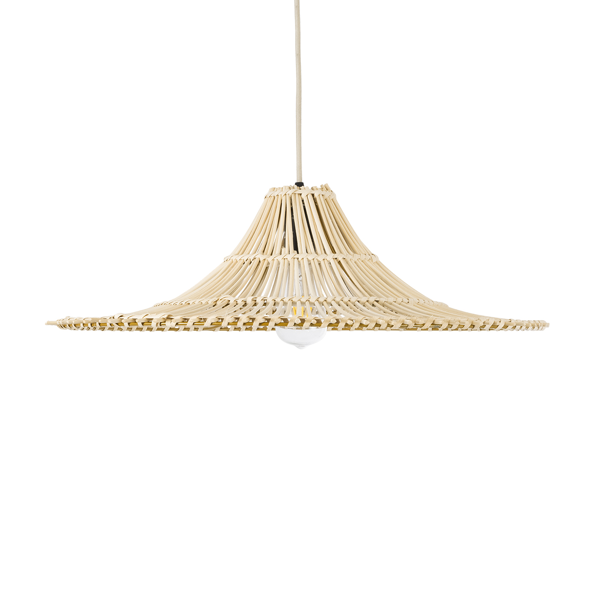 LEDTM® PALERMO 02208 Boho Κρεμαστό Φωτιστικό Οροφής με Ντουί 1 x E27 AC 220-240V IP20 - Μπεζ - Μ60 x Π60 x Υ20cm - Image 5