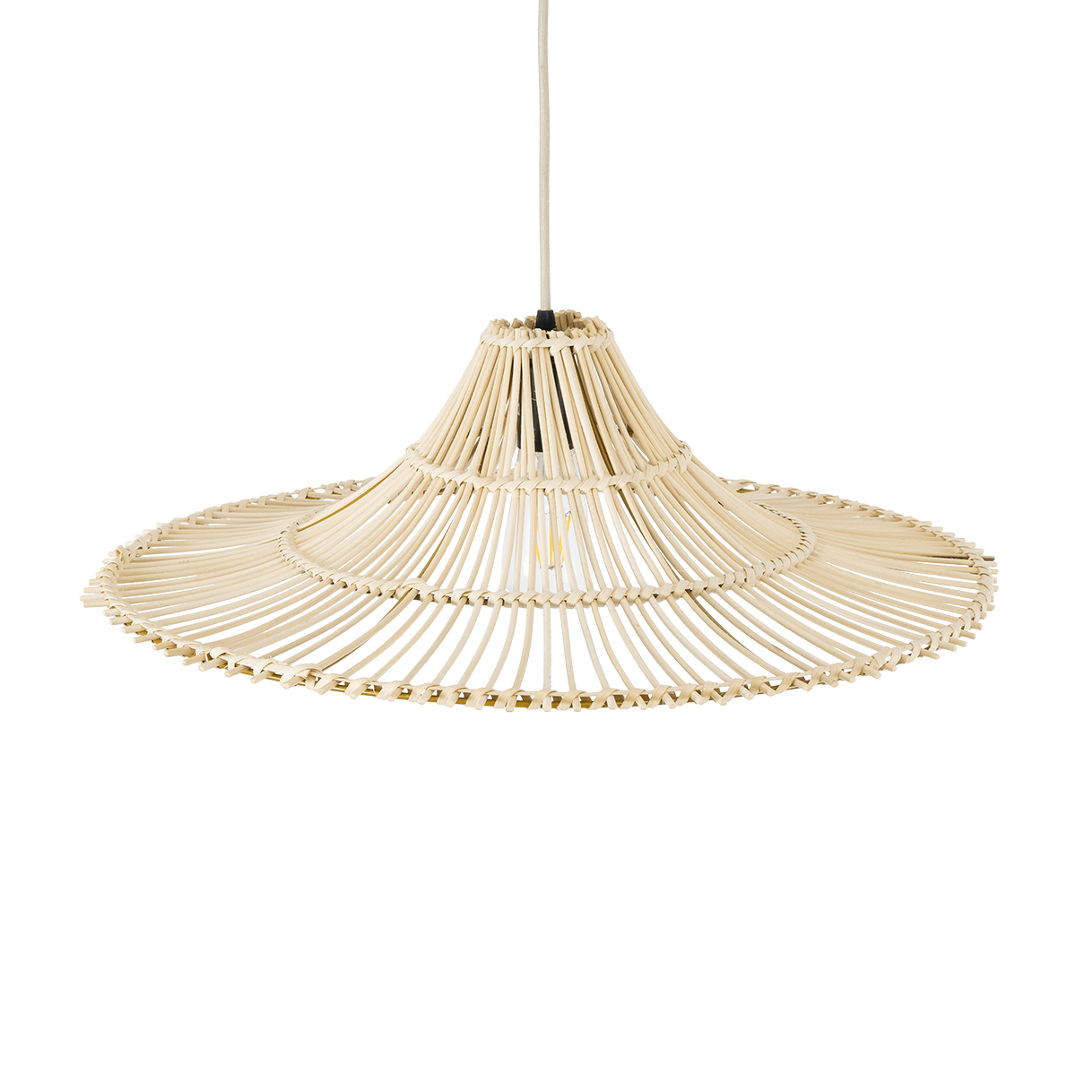 LEDTM® PALERMO 02208 Boho Κρεμαστό Φωτιστικό Οροφής με Ντουί 1 x E27 AC 220-240V IP20 - Μπεζ - Μ60 x Π60 x Υ20cm - Image 7