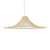 LEDTM® PALERMO 02209 Boho Κρεμαστό Φωτιστικό Οροφής με Ντουί 1 x E27 AC 220-240V IP20 - Μπεζ - Μ100 x Π100 x Υ30cm - Image 5