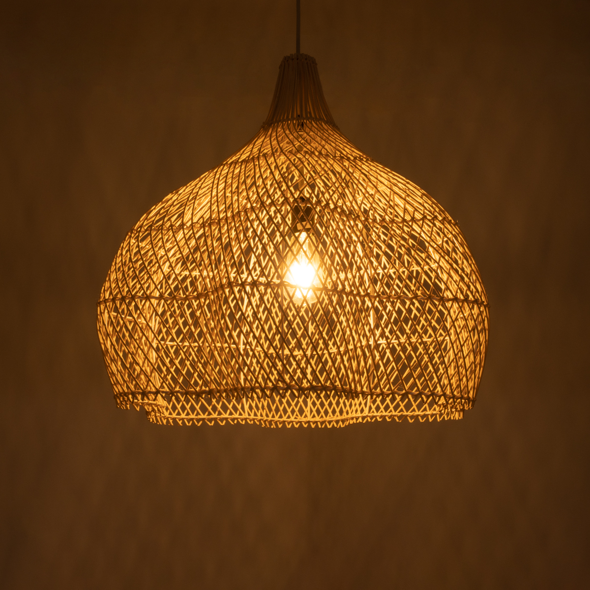 LEDTM® ADEJE 02210 Boho Κρεμαστό Φωτιστικό Οροφής με Ντουί 1 x E27 AC 220-240V IP20 - Μπεζ - Μ60 x Π60 x Υ60cm - Image 3