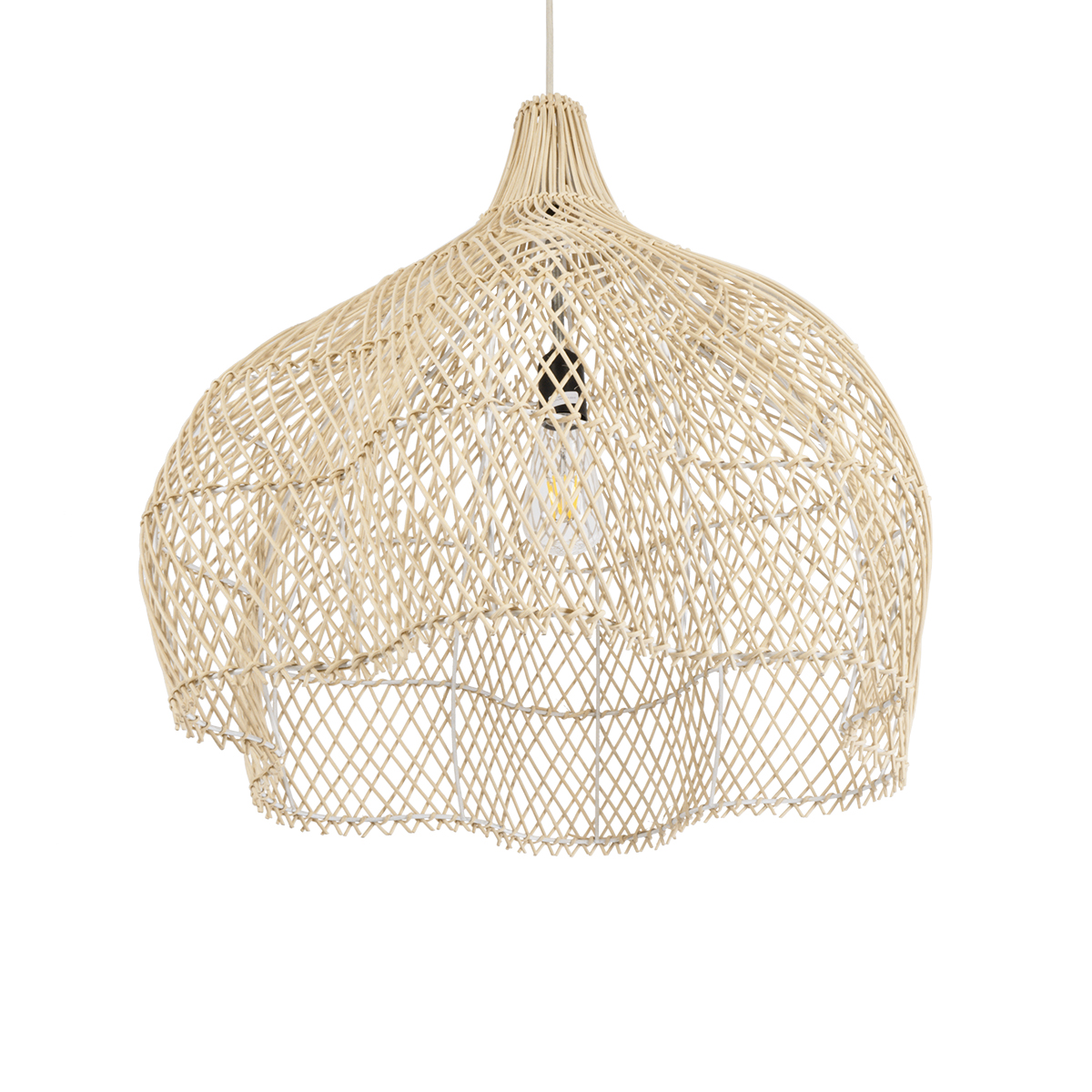 LEDTM® ADEJE 02210 Boho Κρεμαστό Φωτιστικό Οροφής με Ντουί 1 x E27 AC 220-240V IP20 - Μπεζ - Μ60 x Π60 x Υ60cm - Image 6