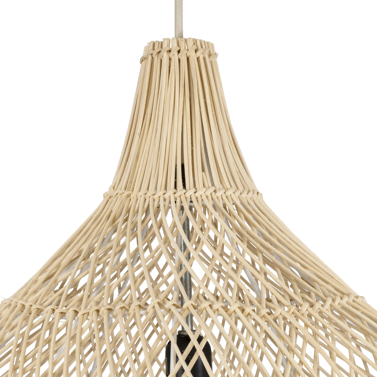 LEDTM® ADEJE 02210 Boho Κρεμαστό Φωτιστικό Οροφής με Ντουί 1 x E27 AC 220-240V IP20 - Μπεζ - Μ60 x Π60 x Υ60cm - Image 9