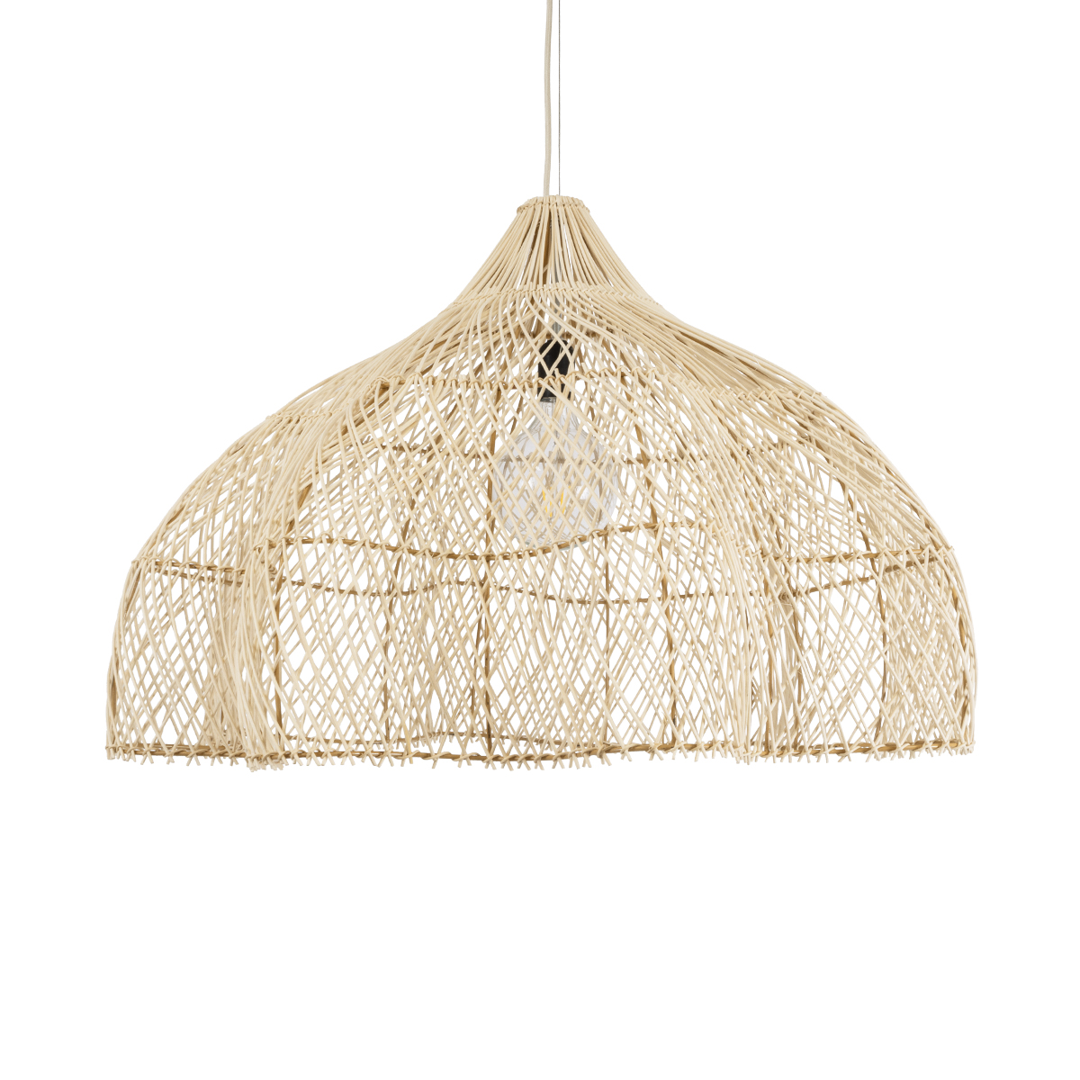 LEDTM® ADEJE 02211 Boho Κρεμαστό Φωτιστικό Οροφής με Ντουί 1 x E27 AC 220-240V IP20 - Μπεζ - Μ80 x Π80 x Υ55cm - Image 5