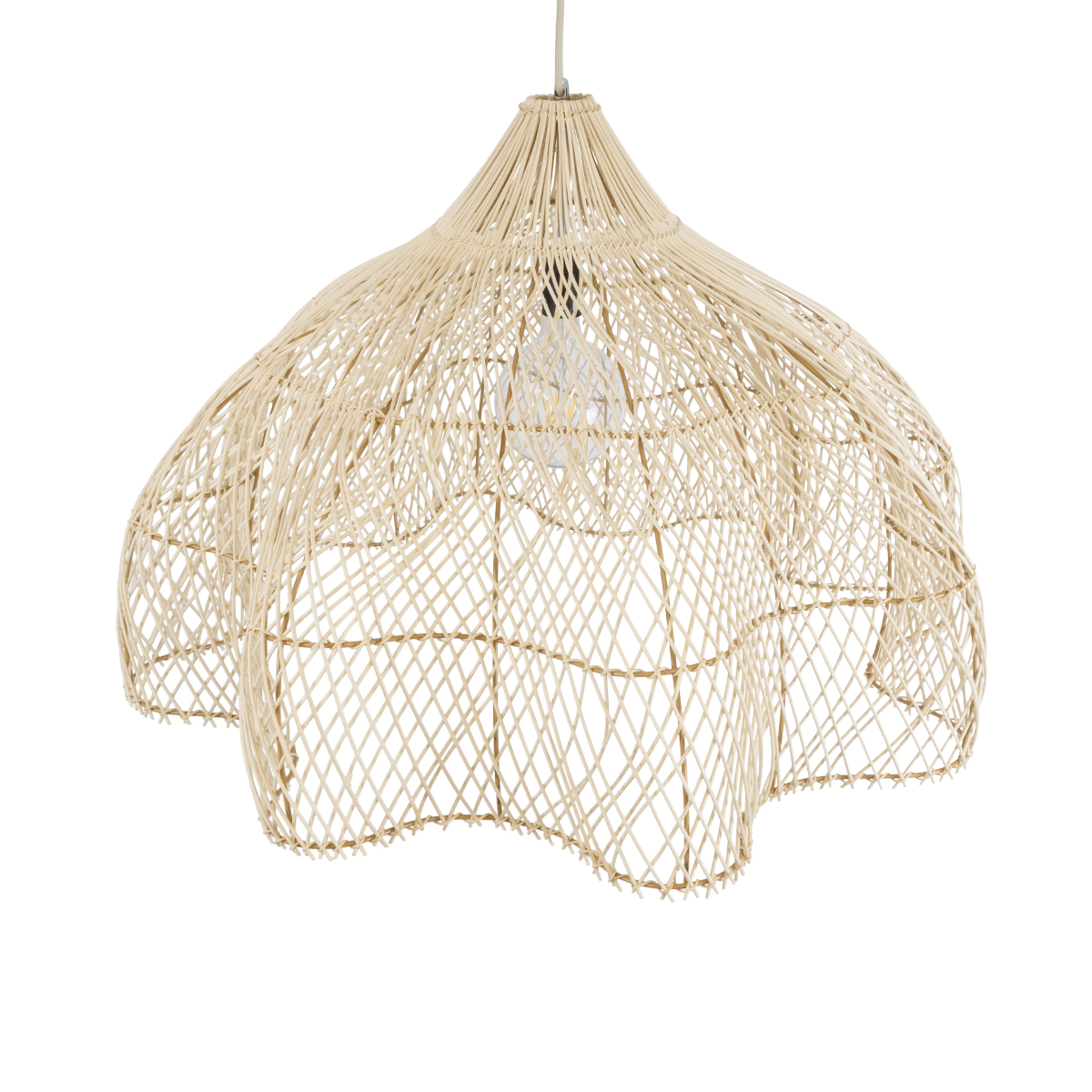 LEDTM® ADEJE 02211 Boho Κρεμαστό Φωτιστικό Οροφής με Ντουί 1 x E27 AC 220-240V IP20 - Μπεζ - Μ80 x Π80 x Υ55cm - Image 7
