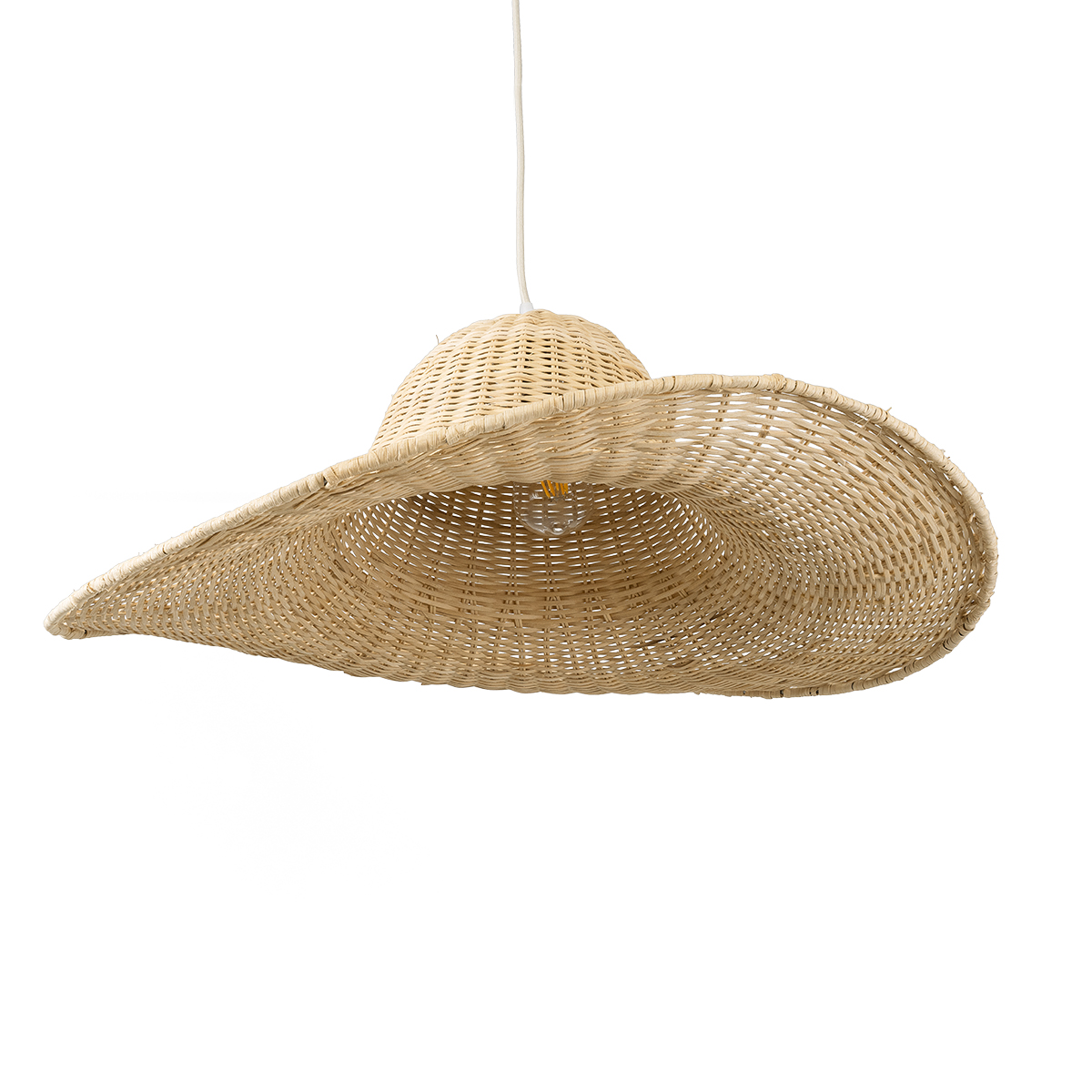 LEDTM® ESPARGOS 02214 Boho Κρεμαστό Φωτιστικό Οροφής με Ντουί 1 x E27 AC 220-240V IP20 - Μπεζ - Μ70 x Π70 x Υ35cm - Image 5