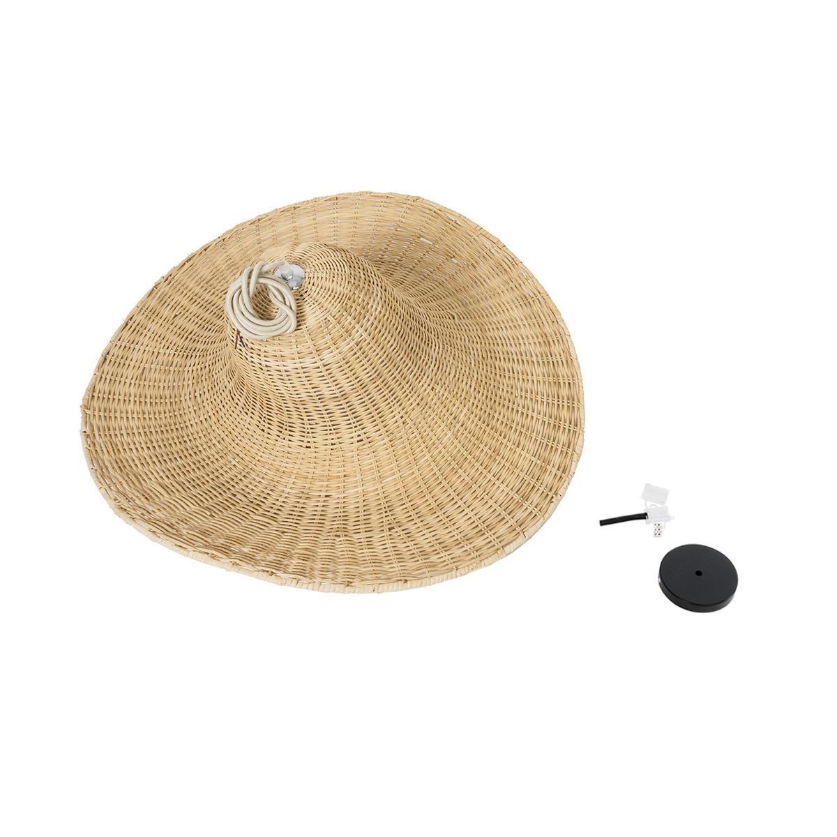 LEDTM® ESPARGOS 02214 Boho Κρεμαστό Φωτιστικό Οροφής με Ντουί 1 x E27 AC 220-240V IP20 - Μπεζ - Μ70 x Π70 x Υ35cm - Image 9