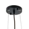 LEDTM® CORSICA 02216 Boho Κρεμαστό Φωτιστικό Οροφής με Ντουί 1 x E27 AC 220-240V IP20 - Μαύρο & Μπεζ - Μ70 x Π70 x Υ35cm - Image 10