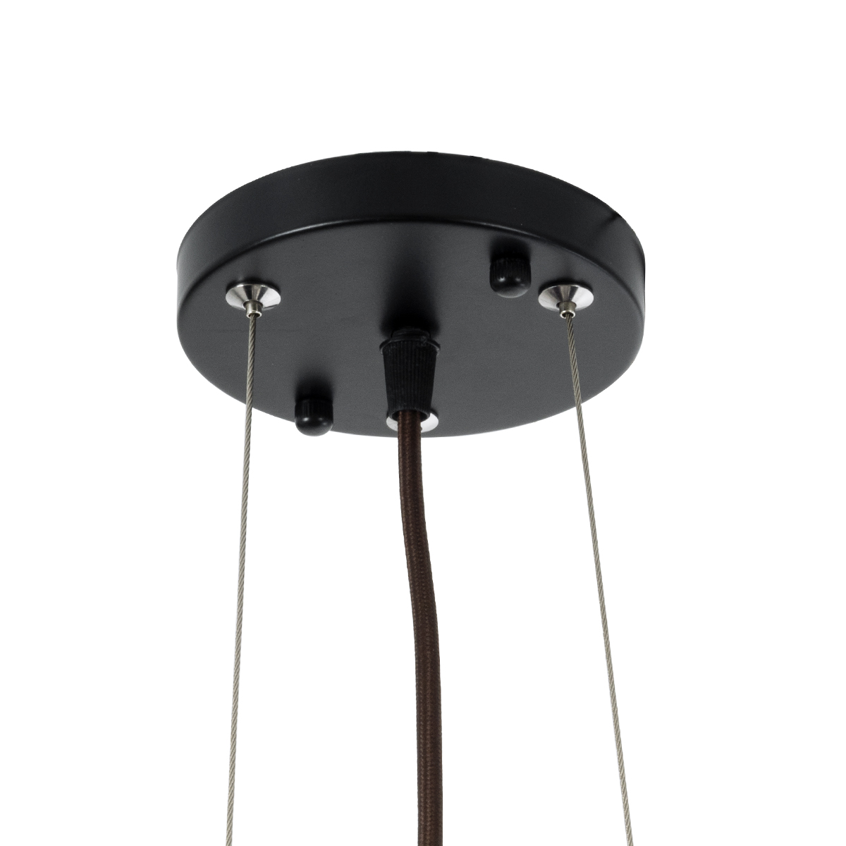 LEDTM® CORSICA 02216 Boho Κρεμαστό Φωτιστικό Οροφής με Ντουί 1 x E27 AC 220-240V IP20 - Μαύρο & Μπεζ - Μ70 x Π70 x Υ35cm - Image 10