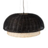 LEDTM® CORSICA 02216 Boho Κρεμαστό Φωτιστικό Οροφής με Ντουί 1 x E27 AC 220-240V IP20 - Μαύρο & Μπεζ - Μ70 x Π70 x Υ35cm - Image 7