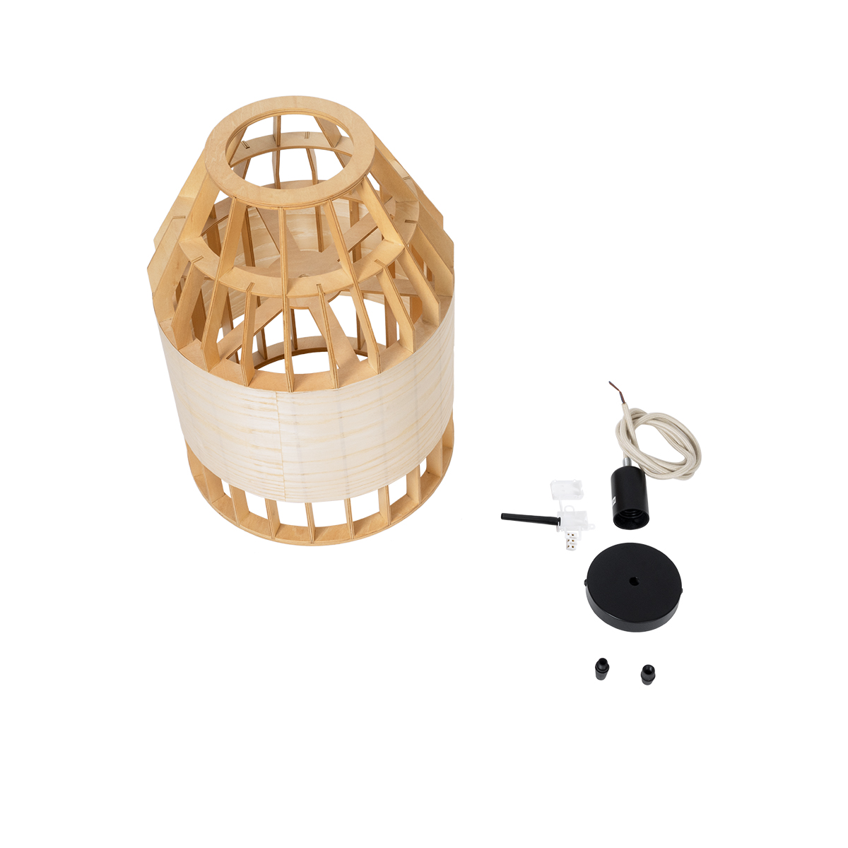 LEDTM® GALIA 02219 Boho Κρεμαστό Φωτιστικό Οροφής με Ντουί 1 x E27 AC 220-240V IP20 - Μπεζ & Καφέ - Μ30 x Π30 x Υ40cm - Image 10
