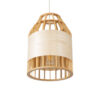 LEDTM® GALIA 02219 Boho Κρεμαστό Φωτιστικό Οροφής με Ντουί 1 x E27 AC 220-240V IP20 - Μπεζ & Καφέ - Μ30 x Π30 x Υ40cm - Image 6