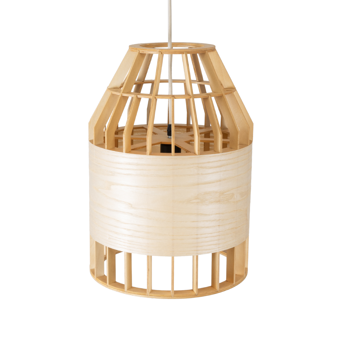 LEDTM® GALIA 02219 Boho Κρεμαστό Φωτιστικό Οροφής με Ντουί 1 x E27 AC 220-240V IP20 - Μπεζ & Καφέ - Μ30 x Π30 x Υ40cm - Image 7