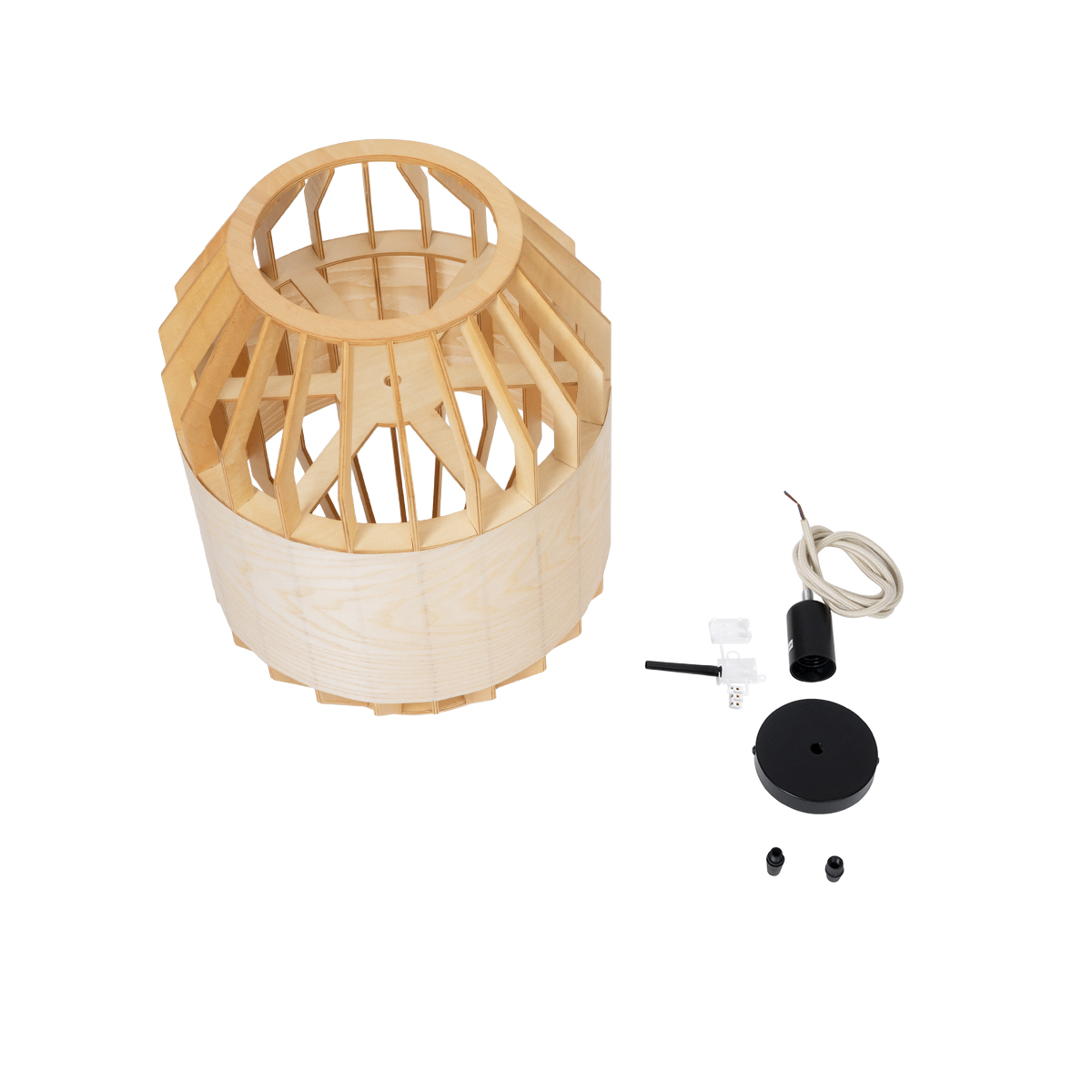 LEDTM® GALIA 02220 Boho Κρεμαστό Φωτιστικό Οροφής με Ντουί 1 x E27 AC 220-240V IP20 - Μπεζ & Καφέ - Μ30 x Π30 x Υ40cm - Image 10