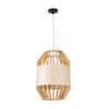 LEDTM® GALIA 02220 Boho Κρεμαστό Φωτιστικό Οροφής με Ντουί 1 x E27 AC 220-240V IP20 - Μπεζ & Καφέ - Μ30 x Π30 x Υ40cm - Image 4