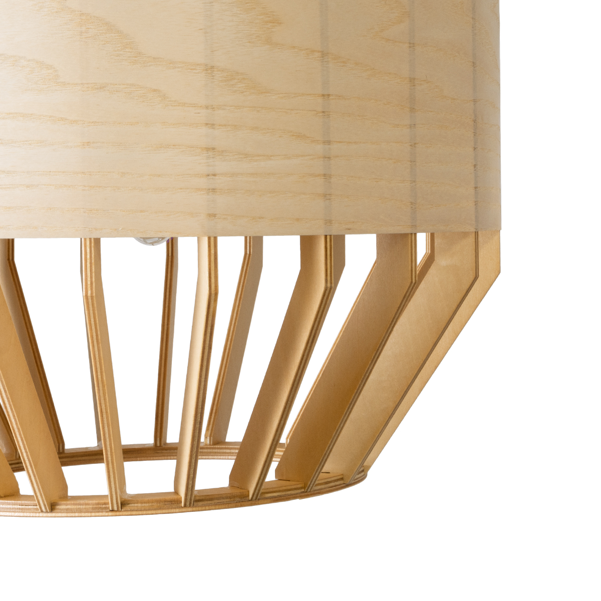 LEDTM® GALIA 02220 Boho Κρεμαστό Φωτιστικό Οροφής με Ντουί 1 x E27 AC 220-240V IP20 - Μπεζ & Καφέ - Μ30 x Π30 x Υ40cm - Image 8