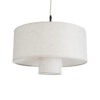 LEDTM® MARIGOLD 02226 Boho Κρεμαστό Φωτιστικό Οροφής με Ντουί 1 x E27 AC 220-240V IP20 - Λευκό - Μ48 x Π48 x Υ27cm - Image 2