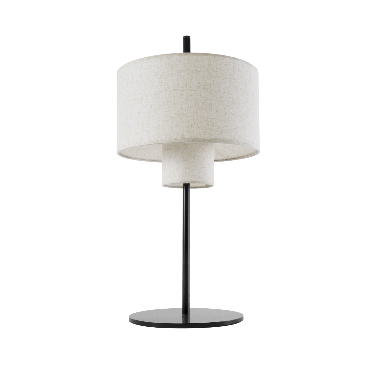 LEDTM® MARIGOLD 02227 Μοντέρνο Επιτραπέζιο Φωτιστικό Πορτατίφ με Ντουί 3 x E27 AC 220-240V IP20 - Μαύρο & Μπεζ - M36 x Π36 x Υ70cm - Image 4
