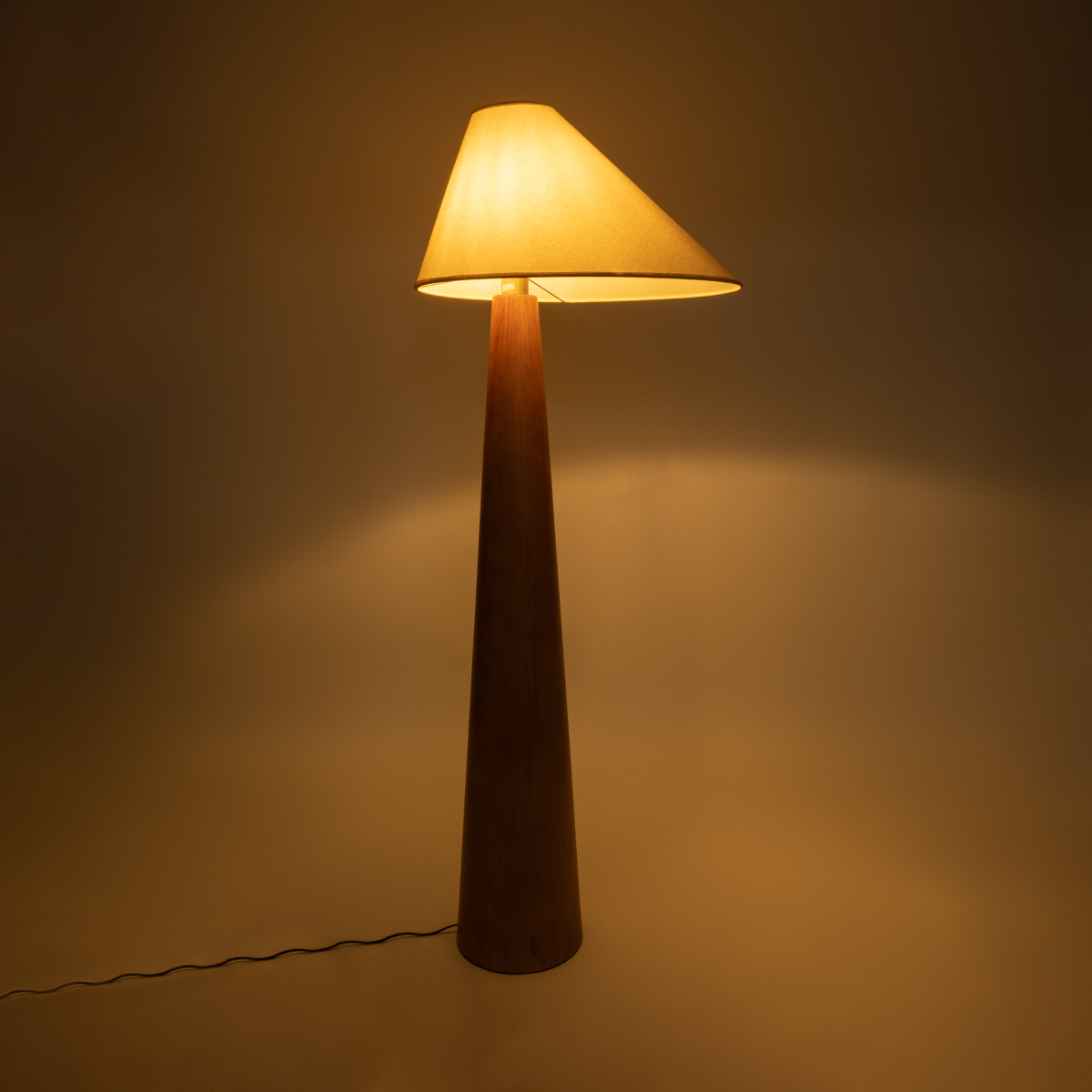 LEDTM® KAUAI 02230 Boho Επιδαπέδιο Φωτιστικό με Ντουί 1 x E27 AC 220-240V IP20 - Καφέ & Μπεζ - Μ55 x Π42 x Υ145cm - Image 3