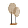LEDTM® AZUL 02231 Boho Επιτραπέζιο Φωτιστικό Πορτατίφ με Ντουί 2 x E27 AC 220-240V IP20 - Μπεζ & Μαύρο - Μ45 x Π11 x Υ75cm - Image 5