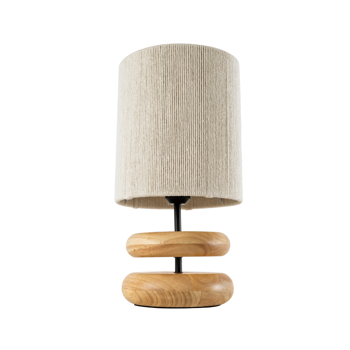 LEDTM® TUVALU 02236 Boho Επιτραπέζιο Φωτιστικό Πορτατίφ με Ντουί 1 x E27 AC 220-240V IP20 - Καφέ & Μπεζ - Μ22 x Π22 x Υ42cm - Image 4