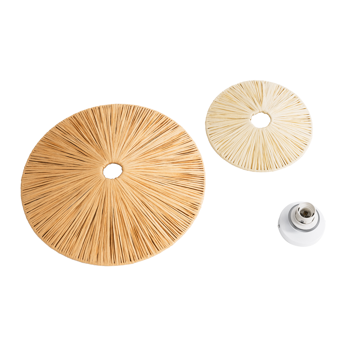 LEDTM® COLOMBO 02278 Boho Φωτιστικό Τοίχου - Απλίκα με Ντουί 1 x E27 AC 220-240V IP20 - Μπεζ - Μ40 x Π40 x Υ9cm - Image 7