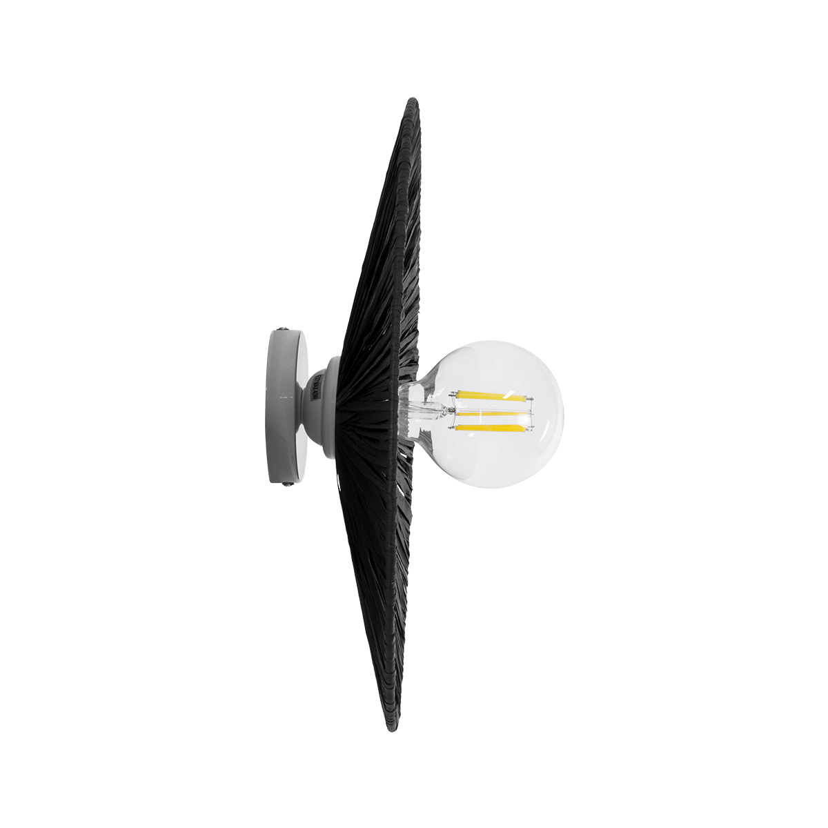 LEDTM® COLOMBO 02279 Boho Φωτιστικό Τοίχου - Απλίκα με Ντουί 1 x E27 AC 220-240V IP20 - Μαύρο - Μ40 x Π40 x Υ9cm - Image 4
