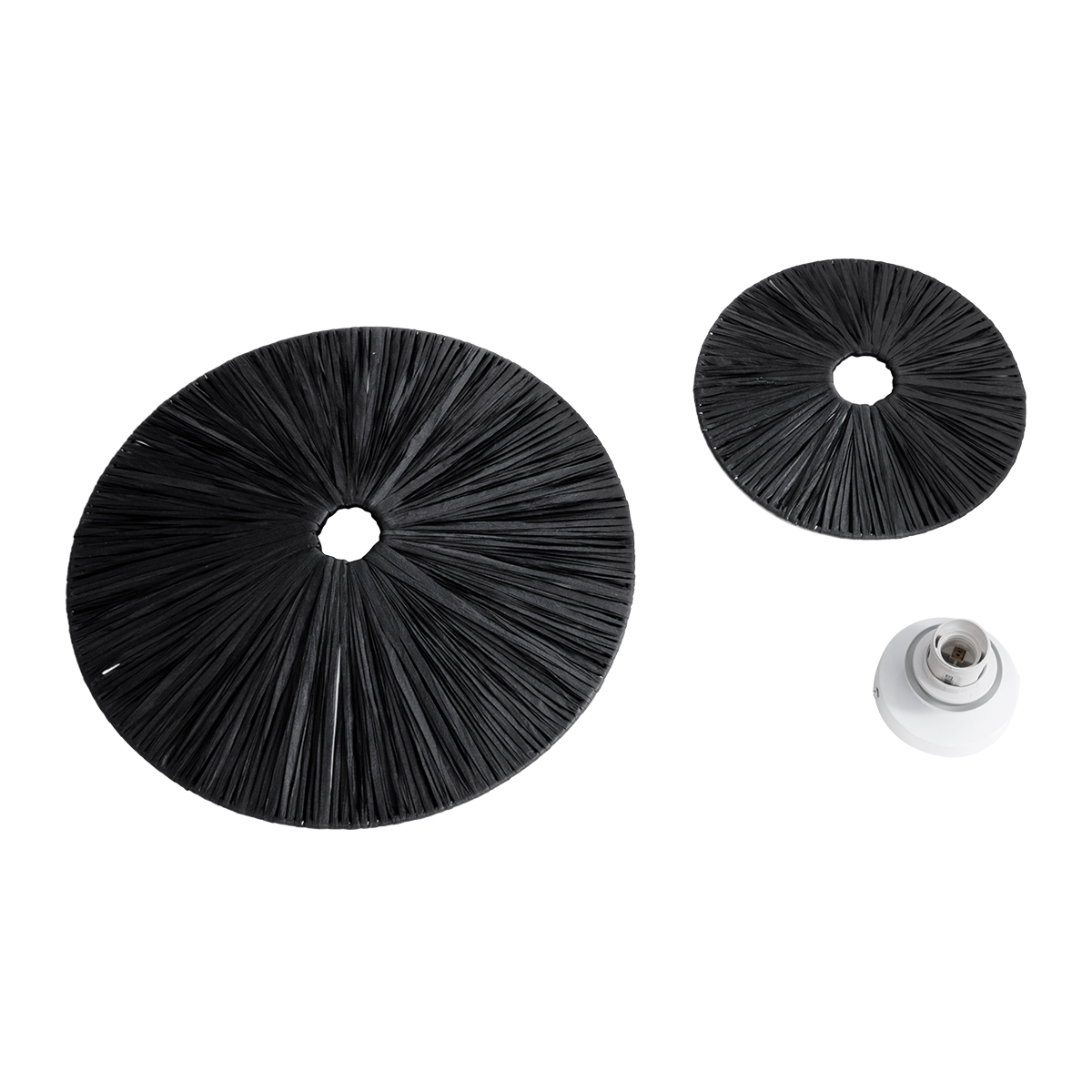 LEDTM® COLOMBO 02280 Boho Φωτιστικό Τοίχου - Απλίκα με Ντουί 1 x E27 AC 220-240V IP20 - Μαύρο - Μ40 x Π40 x Υ9cm - Image 7