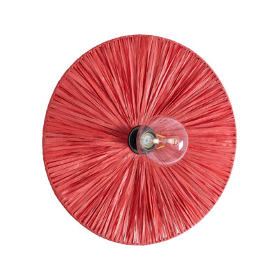 Alternative view of LEDTM® COLOMBO 02281 Boho Φωτιστικό Τοίχου - Απλίκα με Ντουί 1 x E27 AC 220-240V IP20 - Κόκκινο - Μ40 x Π40 x Υ9cm
