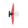 LEDTM® COLOMBO 02281 Boho Φωτιστικό Τοίχου - Απλίκα με Ντουί 1 x E27 AC 220-240V IP20 - Κόκκινο - Μ40 x Π40 x Υ9cm - Image 4