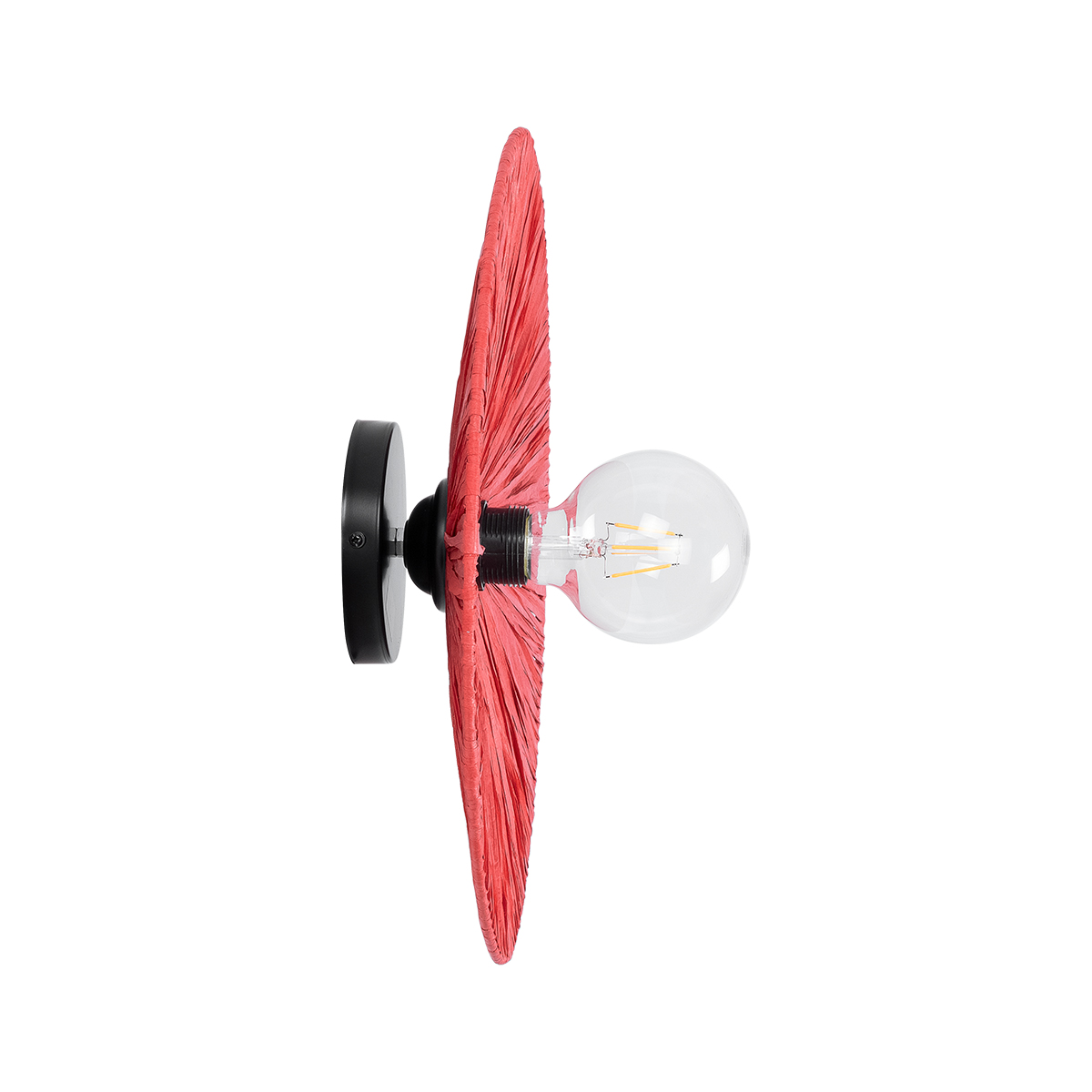 LEDTM® COLOMBO 02281 Boho Φωτιστικό Τοίχου - Απλίκα με Ντουί 1 x E27 AC 220-240V IP20 - Κόκκινο - Μ40 x Π40 x Υ9cm - Image 4
