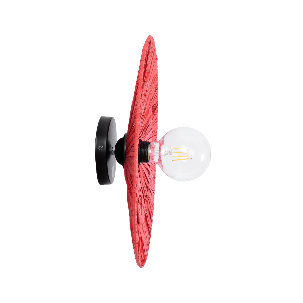 LEDTM® COLOMBO 02282 Boho Φωτιστικό Τοίχου - Απλίκα με Ντουί 1 x E27 AC 220-240V IP20 - Κόκκινο - Μ40 x Π40 x Υ9cm - Image 4