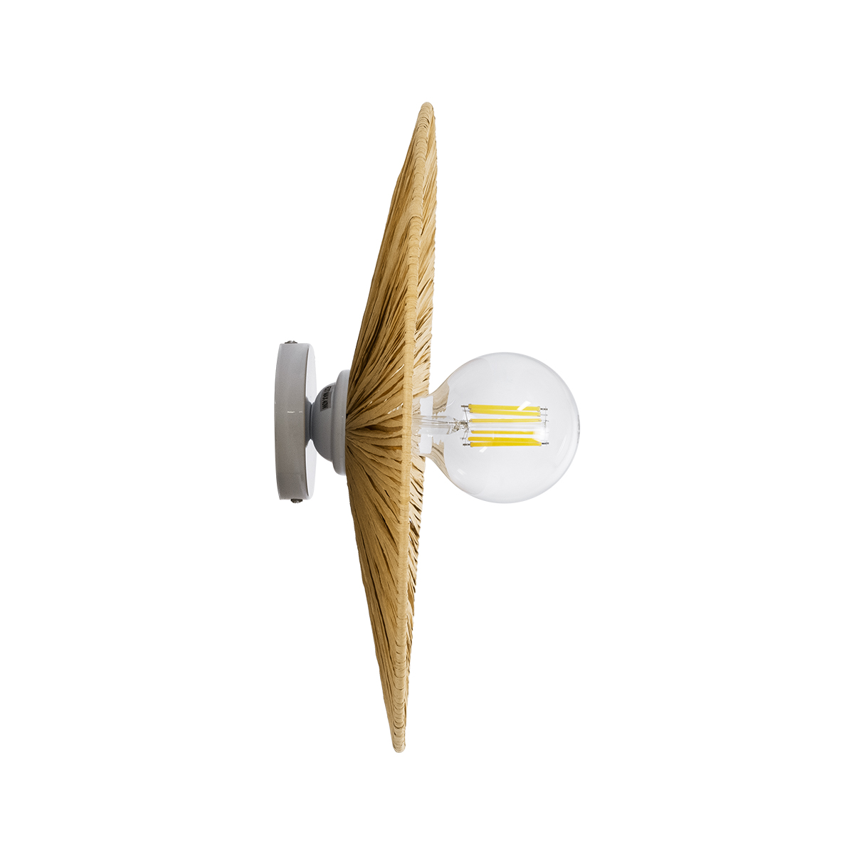 LEDTM® COLOMBO 02283 Boho Φωτιστικό Τοίχου - Απλίκα με Ντουί 1 x E27 AC 220-240V IP20 - Μπεζ - Μ40 x Π40 x Υ9cm - Image 4