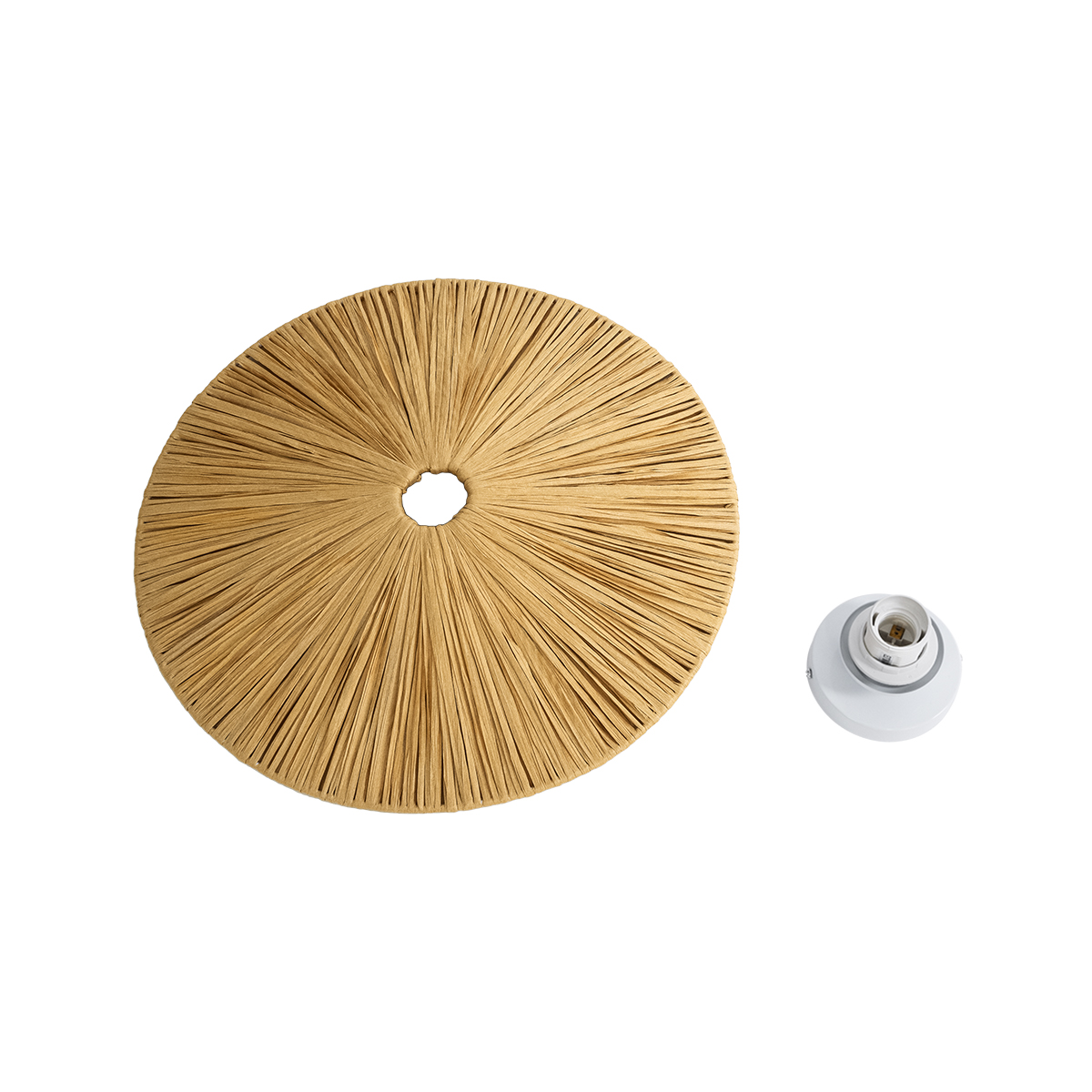 LEDTM® COLOMBO 02283 Boho Φωτιστικό Τοίχου - Απλίκα με Ντουί 1 x E27 AC 220-240V IP20 - Μπεζ - Μ40 x Π40 x Υ9cm - Image 7