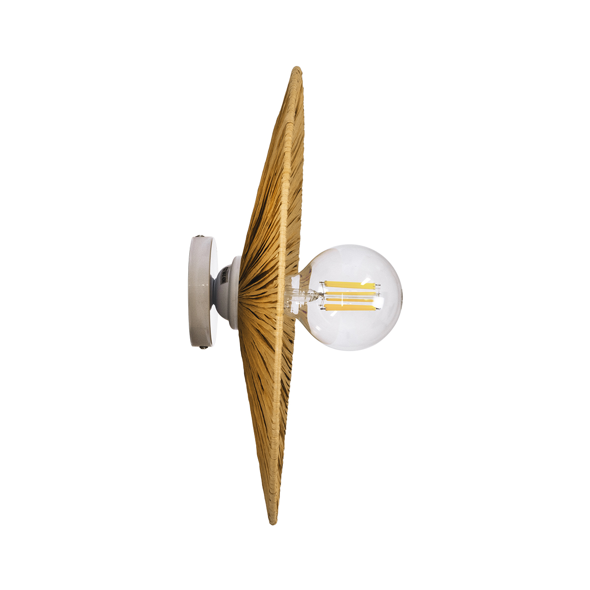 LEDTM® COLOMBO 02284 Boho Φωτιστικό Τοίχου - Απλίκα με Ντουί 1 x E27 AC 220-240V IP20 - Μπεζ - Μ40 x Π40 x Υ9cm - Image 4