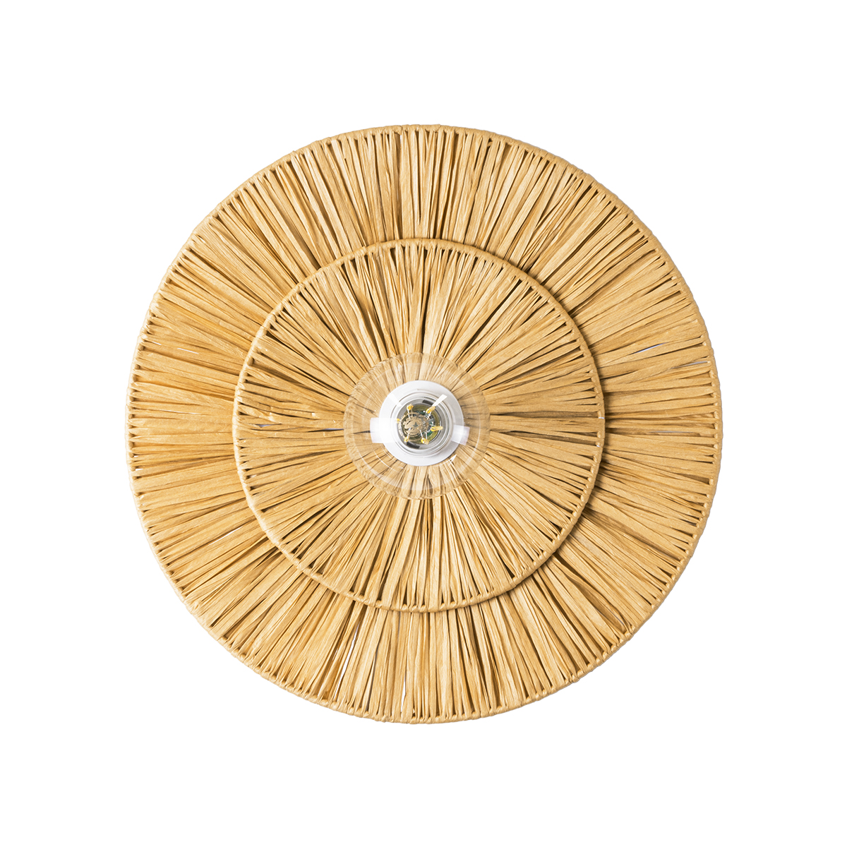 LEDTM® COLOMBO 02284 Boho Φωτιστικό Τοίχου - Απλίκα με Ντουί 1 x E27 AC 220-240V IP20 - Μπεζ - Μ40 x Π40 x Υ9cm - Image 5