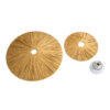 LEDTM® COLOMBO 02284 Boho Φωτιστικό Τοίχου - Απλίκα με Ντουί 1 x E27 AC 220-240V IP20 - Μπεζ - Μ40 x Π40 x Υ9cm - Image 7