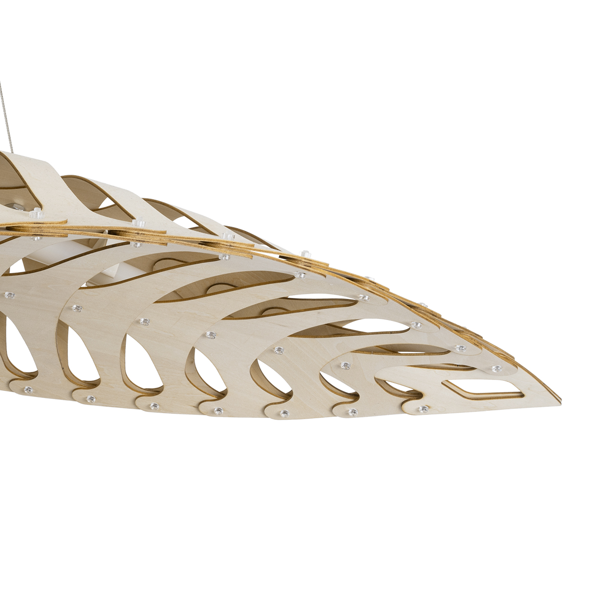 LEDTM® NANI 02285 Μοντέρνο Κρεμαστό Φωτιστικό Οροφής LED 36W 2880lm 120° AC 220-240V IP20 Φυσικό Λευκό 4500K - Lumileds SMD Chip - Μπεζ - Μ120 x Π48 x Υ18cm - 2 Χρόνια Εγγύηση - Image 9