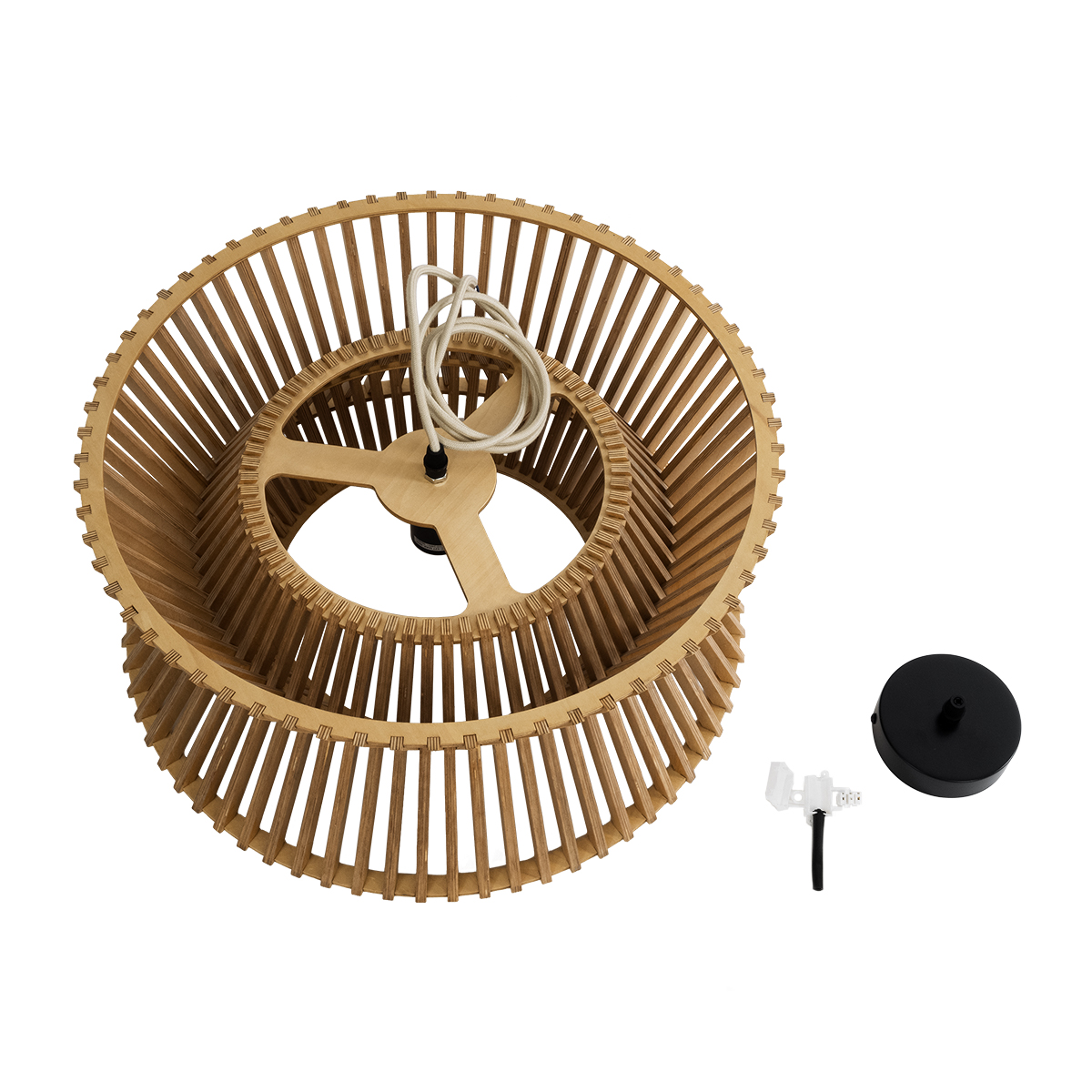 LEDTM® BIMINI 02287 Boho Κρεμαστό Φωτιστικό Οροφής με Ντουί 1 x E27 AC 220-240V IP20 - Καφέ - Μ45 x Π45 x Υ20cm - Image 10