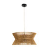 LEDTM® BIMINI 02287 Boho Κρεμαστό Φωτιστικό Οροφής με Ντουί 1 x E27 AC 220-240V IP20 - Καφέ - Μ45 x Π45 x Υ20cm - Image 4