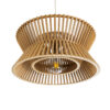 LEDTM® BIMINI 02287 Boho Κρεμαστό Φωτιστικό Οροφής με Ντουί 1 x E27 AC 220-240V IP20 - Καφέ - Μ45 x Π45 x Υ20cm - Image 6