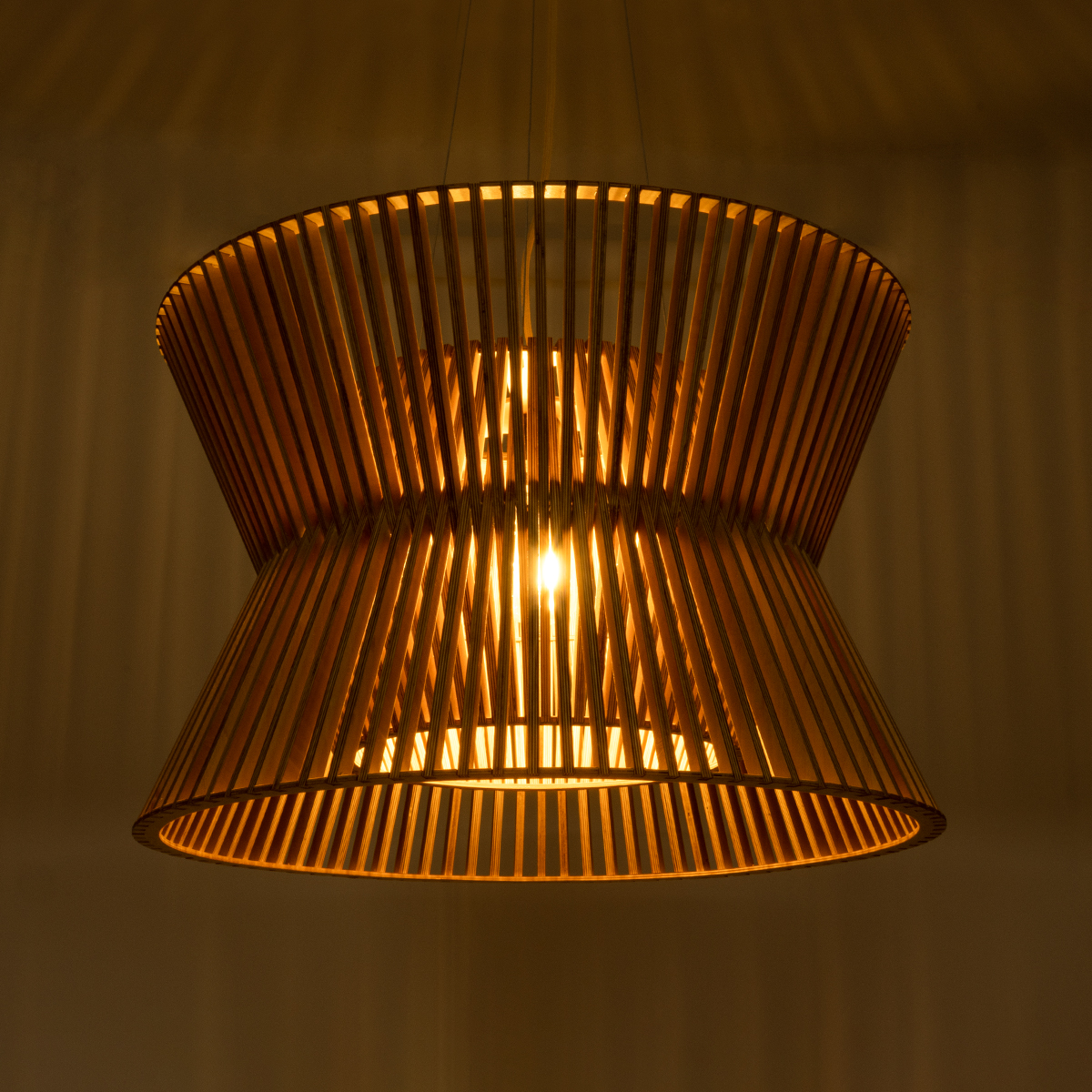 LEDTM® BIMINI 02288 Boho Κρεμαστό Φωτιστικό Οροφής με Ντουί 1 x E27 AC 220-240V IP20 - Καφέ - Μ60 x Π60 x Υ40cm - Image 3