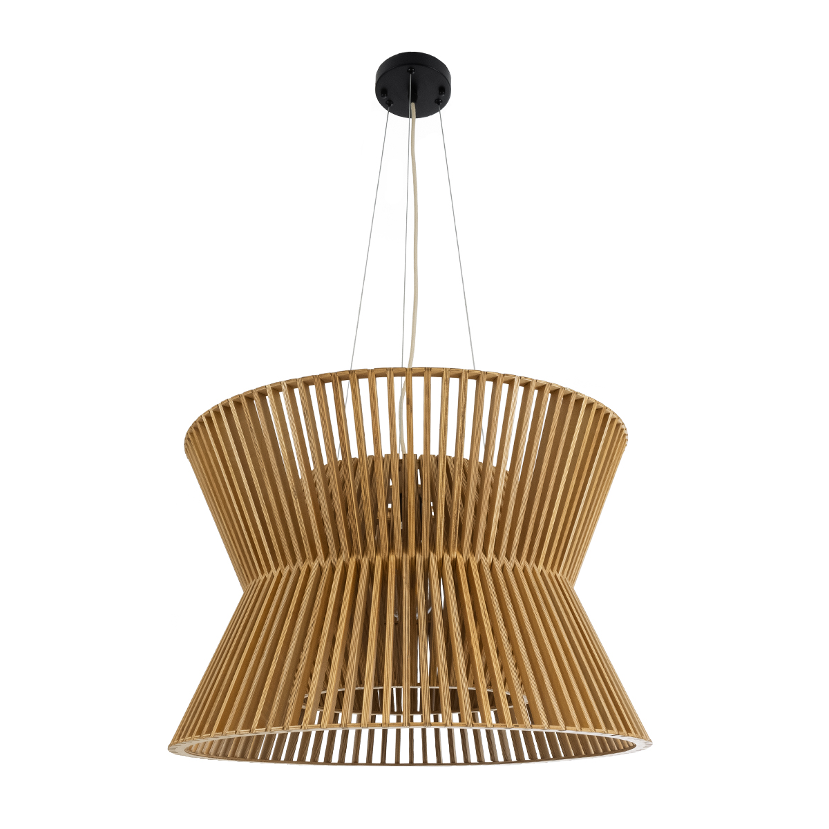 LEDTM® BIMINI 02288 Boho Κρεμαστό Φωτιστικό Οροφής με Ντουί 1 x E27 AC 220-240V IP20 - Καφέ - Μ60 x Π60 x Υ40cm - Image 4