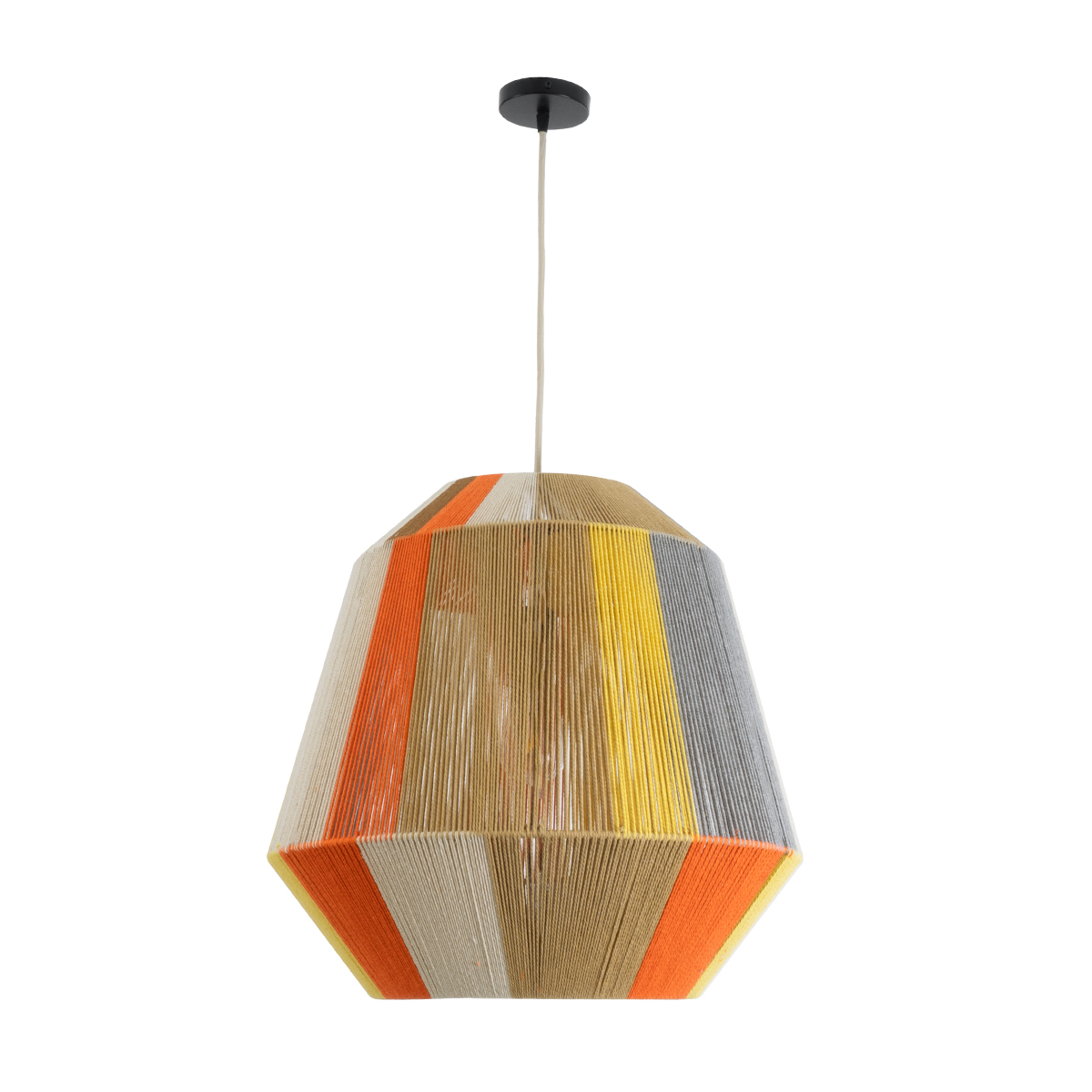LEDTM® SALERNO 02289 Boho Κρεμαστό Φωτιστικό Οροφής με Ντουί 1 x E27 AC 220-240V IP20 - Πολύχρωμο - Μ50 x Π50 x Υ50cm - Image 4