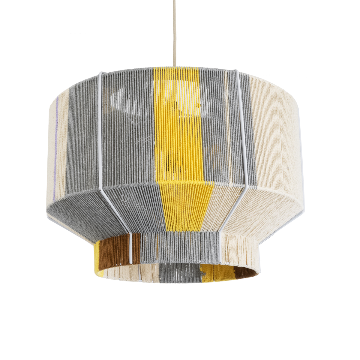 LEDTM® SALERNO 02290 Boho Κρεμαστό Φωτιστικό Οροφής με Ντουί 1 x E27 AC 220-240V IP20 - Πολύχρωμο - Μ50 x Π50 x Υ35cm - Image 2