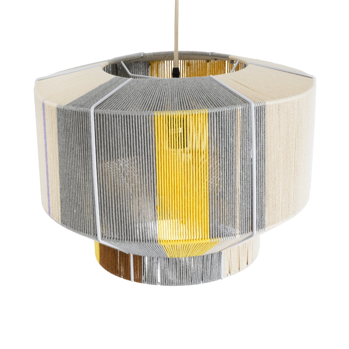 LEDTM® SALERNO 02290 Boho Κρεμαστό Φωτιστικό Οροφής με Ντουί 1 x E27 AC 220-240V IP20 - Πολύχρωμο - Μ50 x Π50 x Υ35cm - Image 7