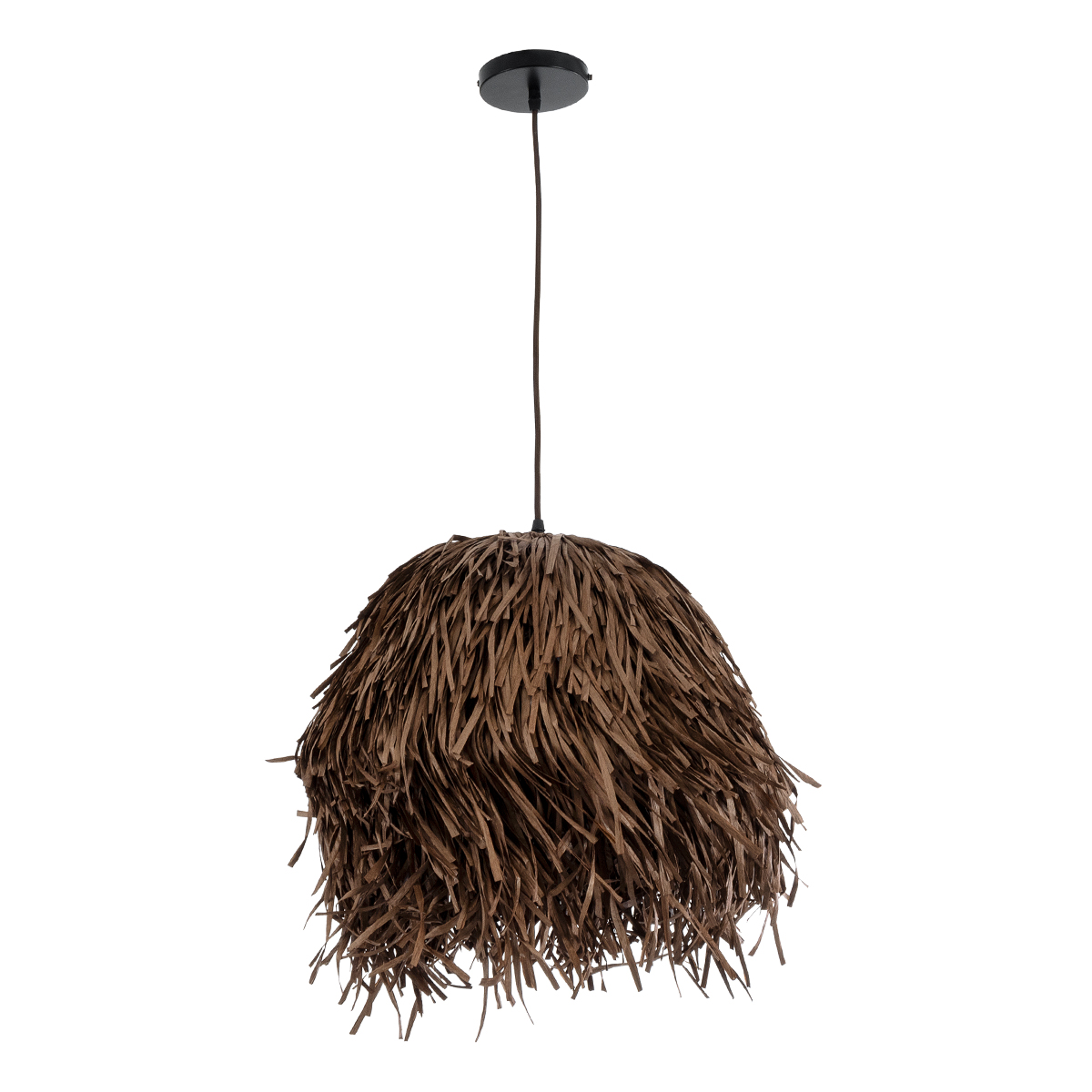 LEDTM® GUADELOUPE 02293 Boho Κρεμαστό Φωτιστικό Οροφής με Ντουί 1 x E27 AC 220-240V IP20 - Καφέ - Μ50 x Π50 x Υ40cm - Image 4