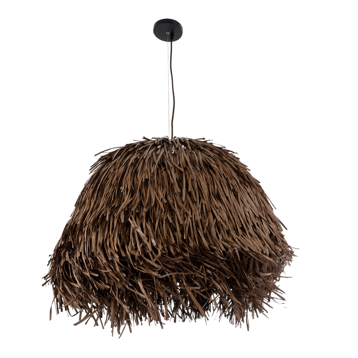 LEDTM® GUADELOUPE 02294 Boho Κρεμαστό Φωτιστικό Οροφής με Ντουί 1 x E27 AC 220-240V IP20 - Καφέ - Μ80 x Π80 x Υ60cm - Image 4